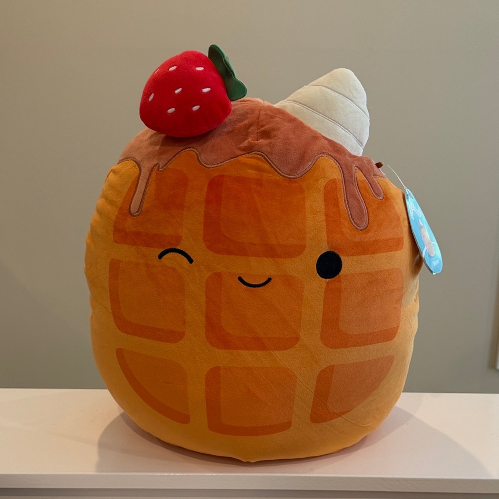 NWT 14" Weaver the Strawberry Topped Waffle Squishmallow